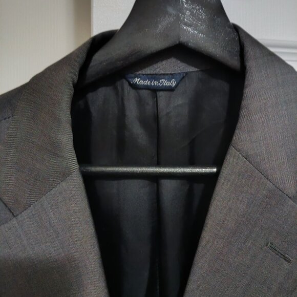 Bernard Denault Tombolini Men's Grey Jacket Blazer, T400 - Picture 2 of 7
